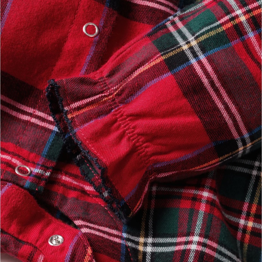 Petite Plume Baby's Brushed Twill Madeline Romper in Imperial Tartan 6/12 Months - Picture 6 of 9